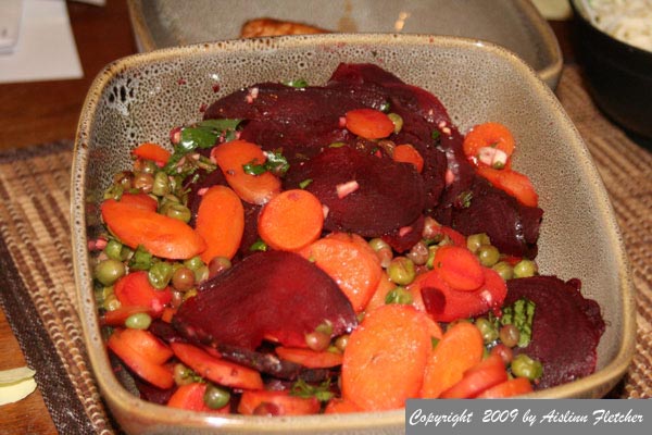 Beet and Carrot Salad with Cilantro Lime Vinaigrette